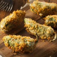 Jalapeño Poppers · Crispy outside, melted cream cheese with jalapeños inside.