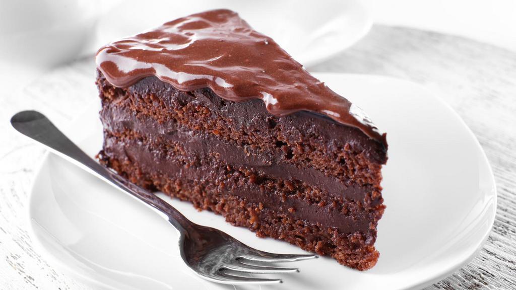 Original Chocolate Cake · Rich and creamy chocolate cake covered in more chocolate sauce.
