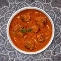 Chicken Vindaloo · Chicken cooked in hot spicy sauce with potatoes.