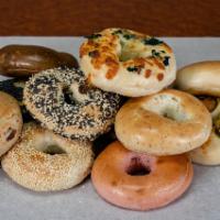 Dozen Bagels · Combination of any 13 bagels. Each gourmet bagel is an additional $0.50 charge. Please speci...