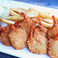 Coconut Shrimp Combo · Coconut Shrimp (8), Fries, Pineapple Jalapeno Coleslaw with our specialty Soyum sauce dip