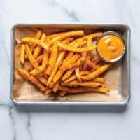 Fries Seasoned · with chipotle aioli