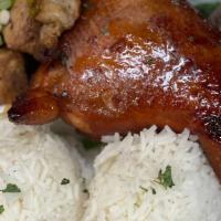 Combo 2 · Two entree and rice.
CHOOSE TWO ITEMS.