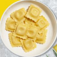 Meat Ravioli Pasta Prodigy · Fresh meat ravioli cooked with your choice of sauce and toppings!