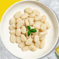 Gnocchi Pasta Prodigy · Fresh gnocchi cooked with your choice of sauce and toppings!