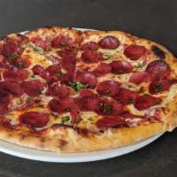 PEPPERONI PIZZA · House marinara, mozzarella, pepperoni.