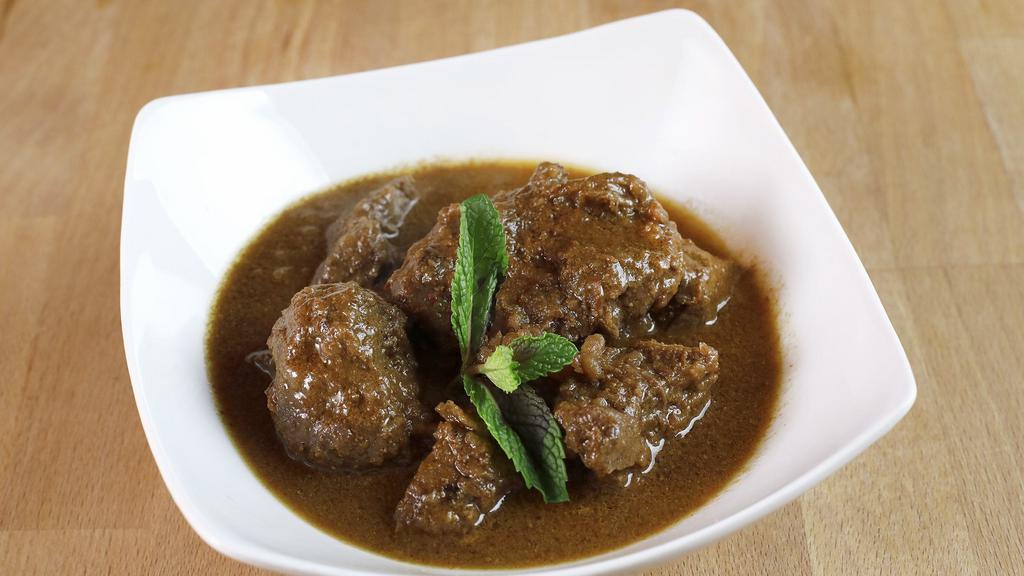 Beef Masala · Beef with house made masala spice and pureed onion.