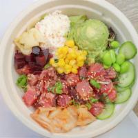 Build Your Own Poke Bowl - 2 Scoops of Poke · Pick your base, base toppings, poke, sauce, and final toppings!.