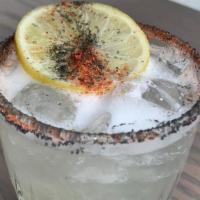 Spicy Margarita · Don Julio Blanco infused with habanero, Aloe liqueur, Lime juice, Agave