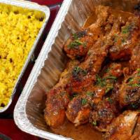 Catering Dozen Chicken Pomegranate with Quart of Rice · Twelve pieces of chicken over one quart of rice on the side. Dairy-free, gluten free, and nu...