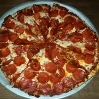 Large Pepperoni · Pepperoni, Cheese and Sauce.