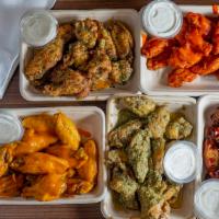 Wings Fifty Pieces · Can choose up to five flavors.