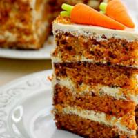 Carrot Cake · Tasty fresh slice of carrot cake.