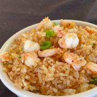 Shrimp Fried Rice · Fried rice mixed with shrimp, eggs and veggies.
