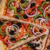 Ny Style Hand Stretched Thin Crust Veggie Pizza (12