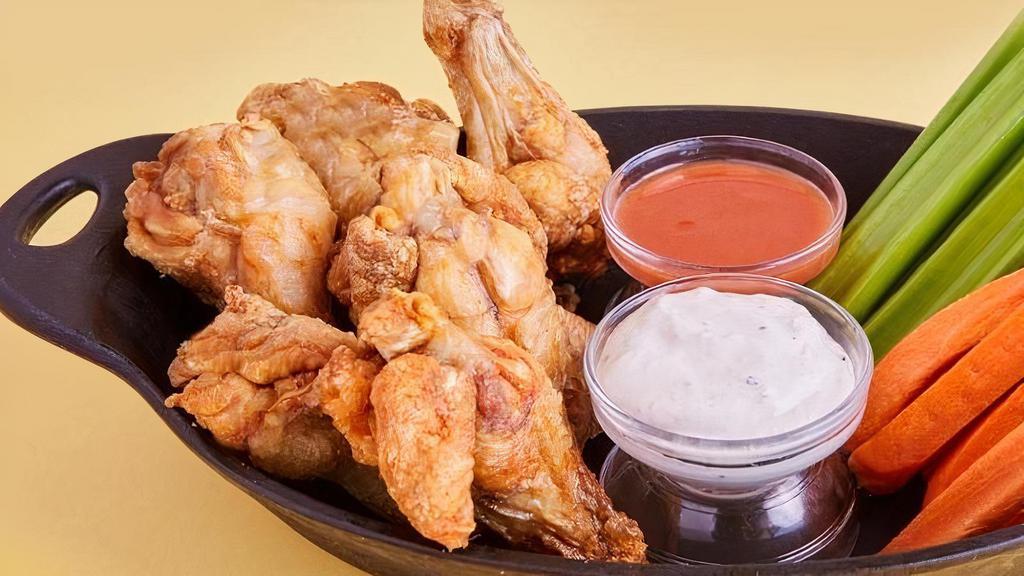 Plain Wings · Classic Bone-In Chicken Wings, served plain for those who don't like sauce