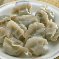 T1. 猪肉白菜水饺Pork & Vegetables Dumplings (12 Pieces) · 