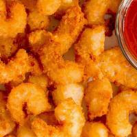 Popcorn Shrimp · Fried breaded Shrimp served with your choice of sauce.