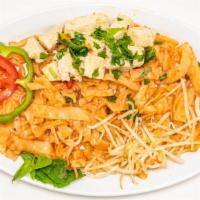 Pad Thai Bowl · [contains nuts] Rice noodles stir fried with Tamarind sauce, Onions, Carrots, Sprouts, Tofu,...