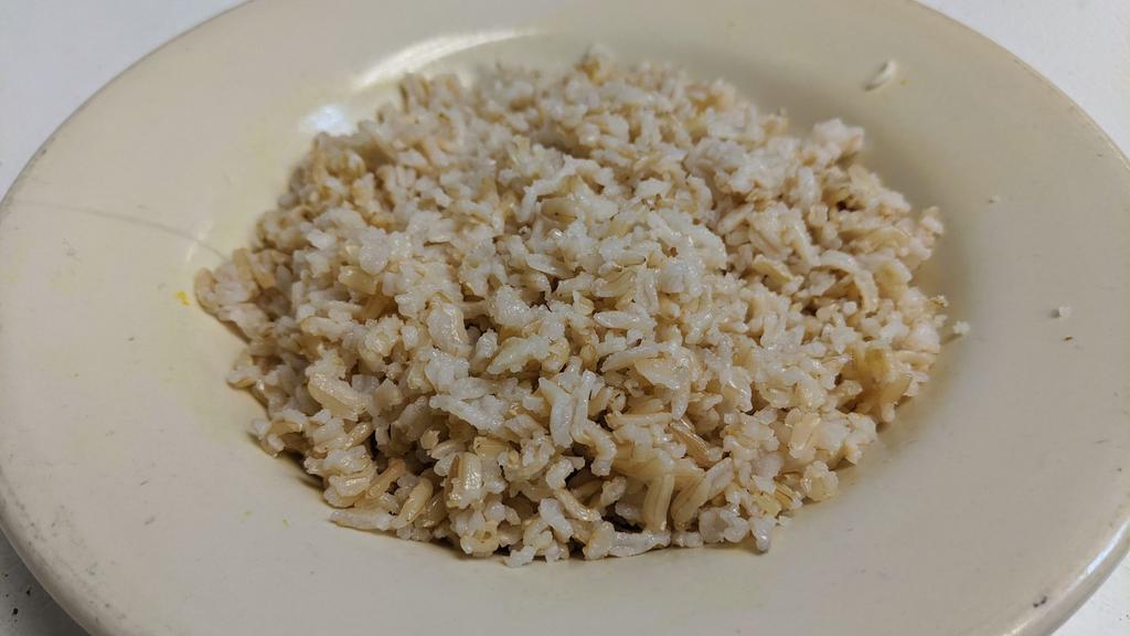 BROWN RICE(8 oz) (V) (GF) · Steamed brown rice