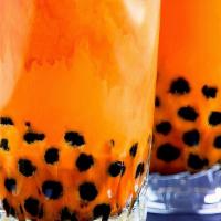 Thai Tea · Orange tea with non-dairy milk, vanilla and sugar