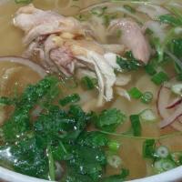 1. 黃 毛 雞 粉 / Pho Ga · Chicken Rice Noodle Soup.