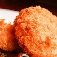 Croquette · Vegetarian. Deep-fried potato with other seasonal vegetables.