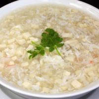 Seafood with Tofu Soup (large)海鲜汤 · 