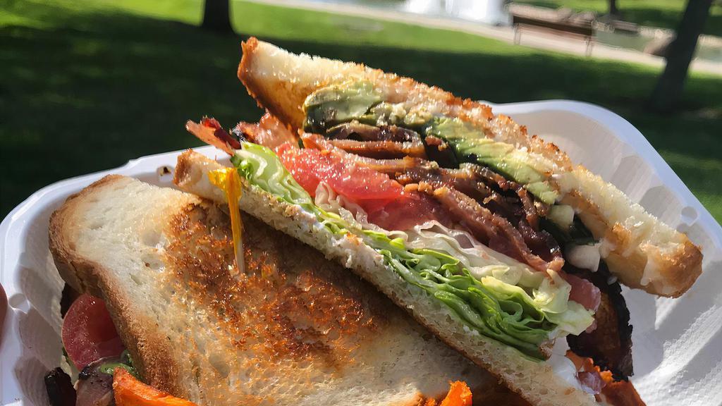 B.L.T. · Thick-cut Applewood smoked bacon, lettuce & tomato on sourdough.