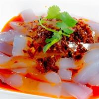 A4. 川北涼粉 / Szechuan Style Mung Bean Jelly · Spicy.