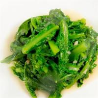 I8. 蒜蓉油麥菜 / Stir-Fried Chinese Greens w/ Garlic · 
