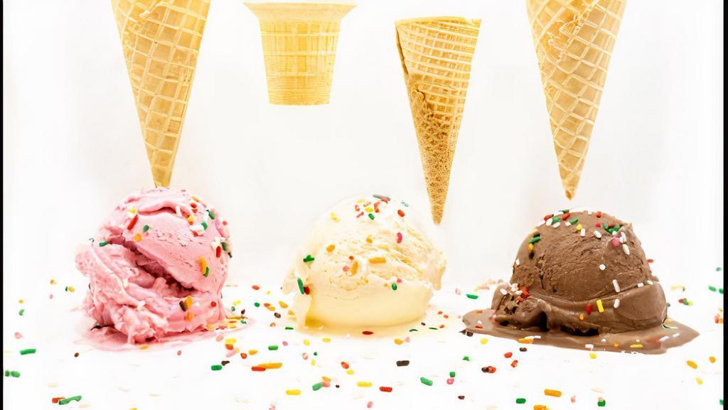 Ice Cream (3 Scoop) · please call our shop for ice cream flavors and toppings