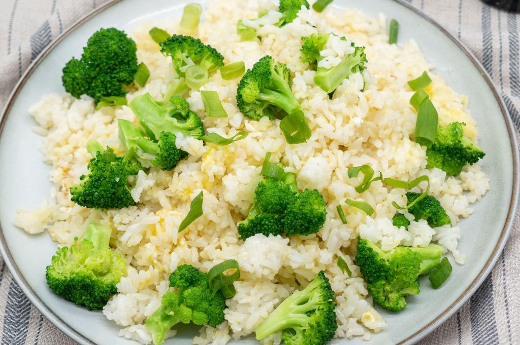 Vegetable Fried Rice · Fried rice w/ broccoli, asparagus, and egg