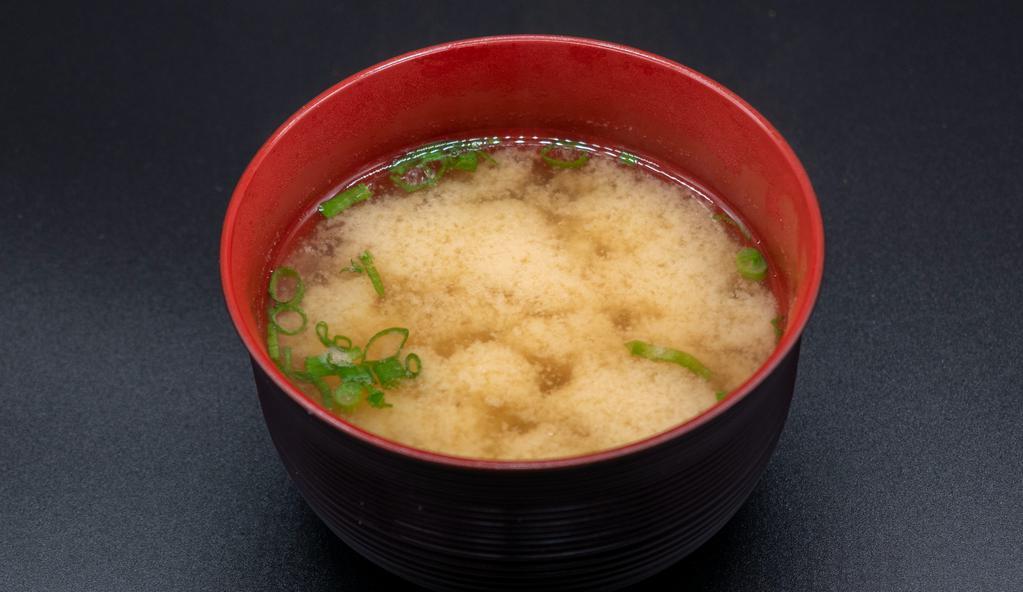 Miso Soup · Tofu, wakame, and scallion