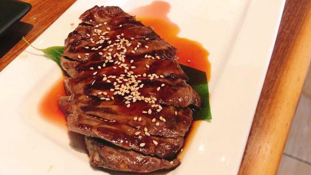 Beef Teriyaki · Grilled beef with teriyaki sauce.
