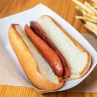 Hot Dog · Neiman ranch 100% all-beef with choice of traditional toppings.