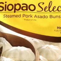 Siopao Select, Pork - 10 pcs. (Frozen) · Mini steamed buns filled with sweet and savory pork asado.