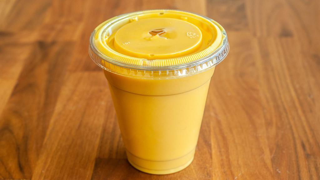 Mango Lassi · Classic yogurt drink flavored with mango.