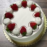 Strawberry Cake · 9 inch round cake (may not the same as pictured)