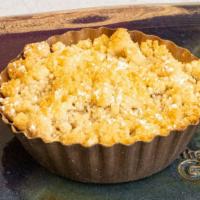 Peach Pie · Vegetarian. Peaches, a hint of cinnamon and our signature almond crumble topping! Freezer fr...