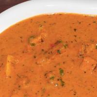 Paneer Tikka Masala · Gluten free. Roosted cheese cubes cooked in creamy sauce with special herb and spices.