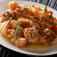 Honey Walnut Prawns · Fresh prawns mixed with chef's sauce made with unsweetened condensed milk, mayonnaise, honey...