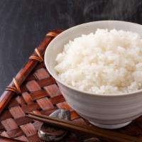 Steamed Rice · A side dish of steamed rice.