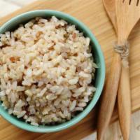 Brown Rice · A side dish of brown rice.