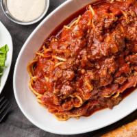 Spaghetti Lunch Combo · Lunch portion of our Italian classic spaghetti. Choose marinara or meat sauce. Served with y...
