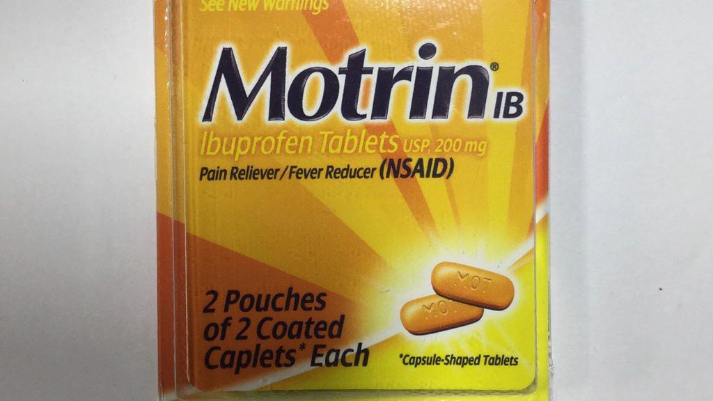 Motrin Ibuprofen Tablets · Motrin ibuprofen 2 pouches of 2 coated caplets