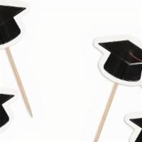 Graduation Cupcake Topper · Individual graduation hats