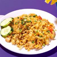 KA-BLAM! THAI FRIED RICE · Savory Fried Rice X Your Choice of Protein X Egg / Onion / Tomato / Green Onion