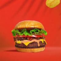 Halal Burger · 1/3 lb. Halal beef patty with lettuce, red onion, tomatoes, mayo, ketchup and mustard.
