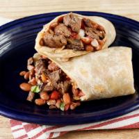 Carne Asada Burrito · Grilled steak with choice of beans, rice, pico de gallo and tortilla or try it naked with le...